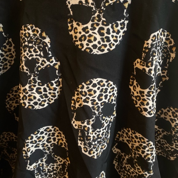 Romwe Goth Skulls Cheetah Print Dress - Picture 2 of 4